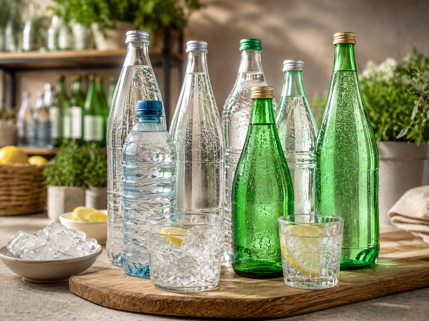 Water and drinks